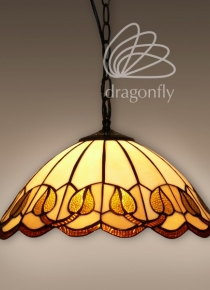 Lampa witrażowa Flambe P163009