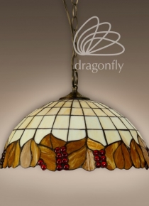 Lampa witrażowa Jesienny liść P162492